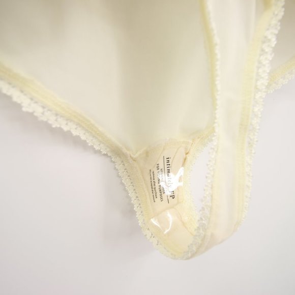 NWT Free People Weekend Plans Bodysuit Ivory Blue Corset Ruffle Size S, M, L - Picture 8 of 11